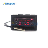 W1218 DC 12V LED Digital Thermostat Temperature Controller Regulator Thermometer Monitor Red Blue Display for Incubator