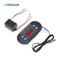 W1308 DC 12V AC 220V Red Blue LED Display Digital Thermostat Thermoregulator Temperature Controller Adjustable Cool Heat Switch