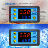 W3231 AC 110 220V DC 12V 24V Incubator Temperature Controller Thermometer Cool/Heat Digital Dual Display with NTC Replace W3230