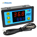 W3231 AC 110 220V DC 12V 24V Incubator Temperature Controller Thermometer Cool/Heat Digital Dual Display with NTC Replace W3230