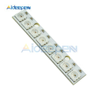 WS2812 WS2812B WS 2811 5050 RGB LED Lamp Panel Module 5V 8 Channel 8 Bit Rainbow LED Precise for Arduino White Board