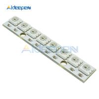 WS2812 WS2812B WS 2811 5050 RGB LED Lamp Panel Module 5V 8 Channel 8 Bit Rainbow LED Precise for Arduino White Board