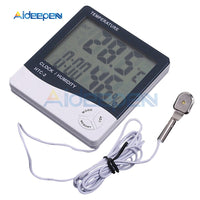 Weather Station HTC 2 HTC 1 HTC 8A Indoor Outdoor Thermometer Hygrometer Digital LCD C/F Temperature Humidity Meter Alarm Clock