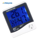 Weather Station HTC 2 HTC 1 HTC 8A Indoor Outdoor Thermometer Hygrometer Digital LCD C/F Temperature Humidity Meter Alarm Clock