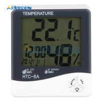 Weather Station HTC 2 HTC 1 HTC 8A Indoor Outdoor Thermometer Hygrometer Digital LCD C/F Temperature Humidity Meter Alarm Clock