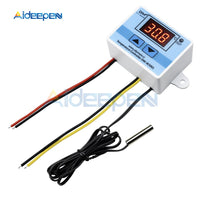 XH W3001 W3001 Temperature Controller Digital LED DC 24V Thermometer Thermo Controller Switch Probe Max 10A with Heating Cooling