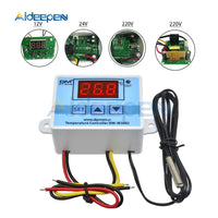 XH W3002 DC 12V 10A Digital LED Temperature Controller 12V 24V 220V Heating Cooling Temperature Control Switch Probe LCD Display