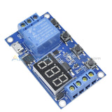 Micro Usb 5V Led Automation Delay Timer Control Switch Relay Module Display Function