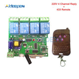 5V 12V 220V Wifi Relay Switch 4 Channel Wireless Wifi Relay Module Remote Control Switch App Control Switch 5 32V +433Mhz Remote