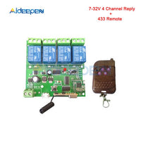 5V 12V 220V Wifi Relay Switch 4 Channel Wireless Wifi Relay Module Remote Control Switch App Control Switch 5 32V +433Mhz Remote