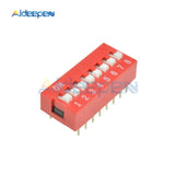 10pcs/Lot 1/2/3/4/5/6/7/8/9/10/12P DIP Toggle Switch Slide Type Module Position Way Switches