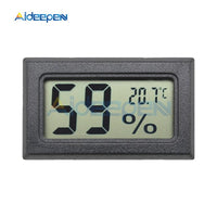 Mini Digital LCD Indoor Convenient Temperature Sensor Humidity Meter Thermometer Hygrometer Gauge White Black Case