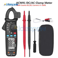 BSIDE ACM91 True RMS Mini Digital Clamp Meter DC AC Current 100A 1mA Accuracy Car Repair Ammeter Voltmeter NCV Tester Multimeter on AliExpress