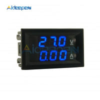 0.28" Mini Digital Voltmeter Ammeter DC 100V 10A Panel Amp Volt Voltage Current Meter Tester Blue Red Dual LED Display 3 Bit