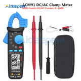 BSIDE ACM91 True RMS Mini Digital Clamp Meter DC AC Current 100A 1mA Accuracy Car Repair Ammeter Voltmeter NCV Tester Multimeter on AliExpress