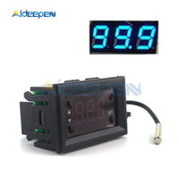 W1218 DC 12V LED Digital Thermostat Temperature Controller Regulator Thermometer Monitor Red Blue Display for Incubator