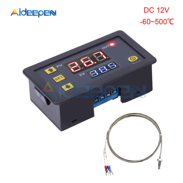 DC 5V 12V 24V AC 200V 60~500℃ Digital LED High Temperature Control Swi –  Aideepen