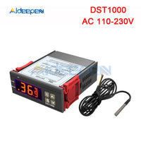 DST1000 MH1210W WH7016C DC 12V 24V 36V AC 110V 220V Digital Temperature Controller Incubation Thermostat Regulator Sensor Probe