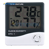 Weather Station HTC 2 HTC 1 HTC 8A Indoor Outdoor Thermometer Hygrometer Digital LCD C/F Temperature Humidity Meter Alarm Clock