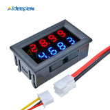 1PCS 0.28 inch DC 0 200V 10A Voltmeter Ammeter Red+Blue /Red+Red LED Amp Dual Digital Volt Meter Detector Gauge LED Display