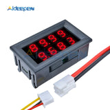 1PCS 0.28 inch DC 0 200V 10A Voltmeter Ammeter Red+Blue /Red+Red LED Amp Dual Digital Volt Meter Detector Gauge LED Display