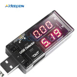 USB Charger Doctor Digital Dual Display Charging Battery Voltmeter Ammeter Ampermeter Current Meter USB Detector Smart Function