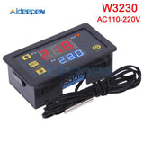 W3001 W3002 W3230 LED Digital Thermostat Temperature Controller AC 110V 220V DC12V 24V Thermoregulator Heating Cooling Control