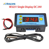 W3231 AC 110V 220V DC12V 24V Digital Thermostat Temperature Controller Regulator Meter Tester Single/Dual Display Replace W3230