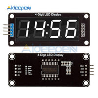 5pcs TM1637 Clock Double Dots Module 4 Digit LED 0.56" 0.56 Inch 7 Segments Display Tube 5 Colors LED Display Module For Arduino