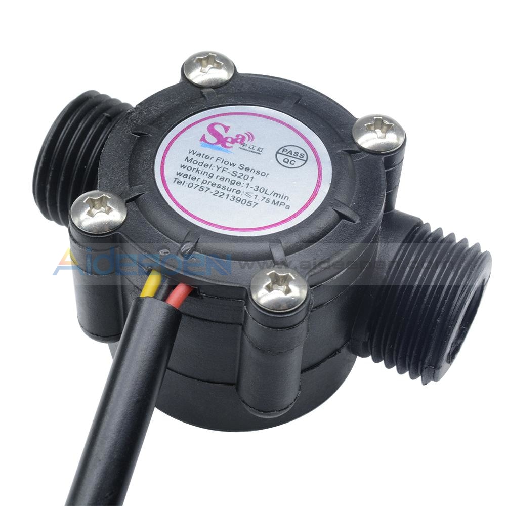 Water Flow Sensor Flowmeter Hall Module Water Control 1-30L/min – Aideepen